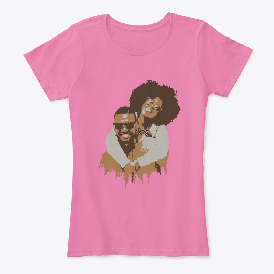 African Family Art - Happy Black Couple Unisex Tshirt