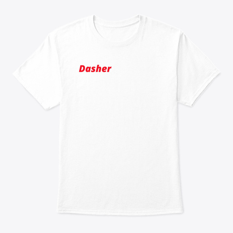 Door Dash (Unofficial) Delivery Shirt White T-Shirt Front