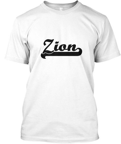 Zion White T-Shirt Front
