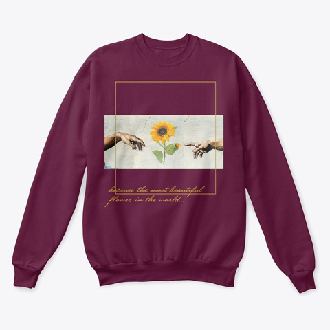 Creation of Man Sunflower Minimal Unisex Tshirt