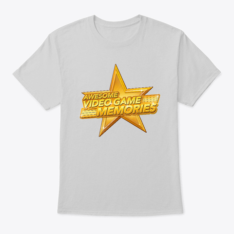Awesome Video Game Memories T Shirt Light Steel T-Shirt Front