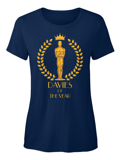 Davies Of The Year Navy T-Shirt Front