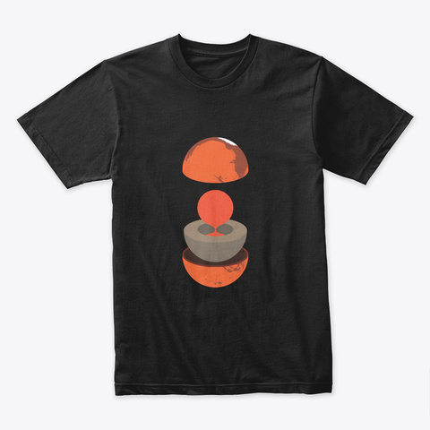 Layers: Mars 🚀 #Sfsf Black T-Shirt Front