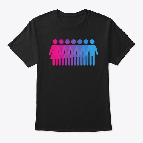 Trans Pride  Black T-Shirt Front