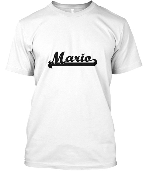 Mario White T-Shirt Front