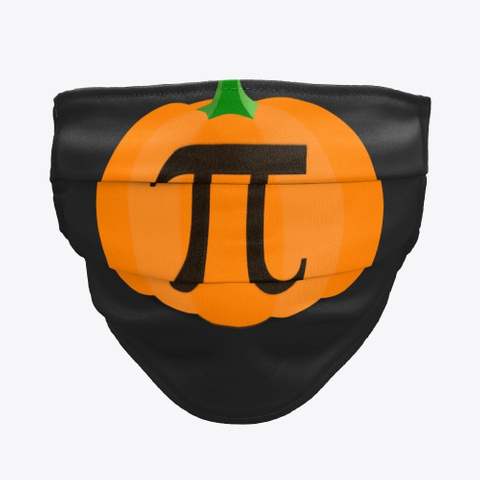 Pumpkin Pi Funny Math Science Teacher Black Kaos Front