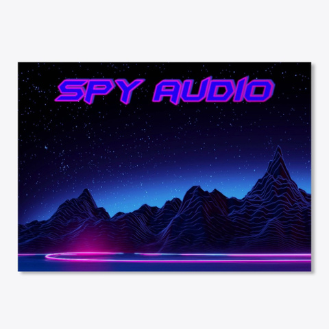 Spy Audio Neon Black T-Shirt Front
