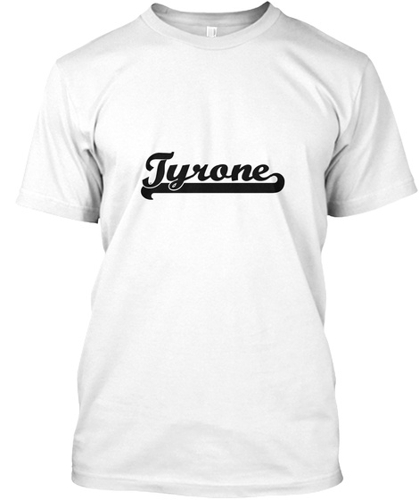 Tyrone White T-Shirt Front