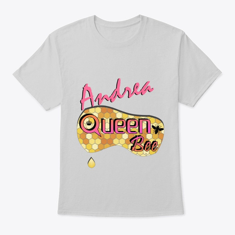 Andrea Queen Bee Light Steel áo T-Shirt Front