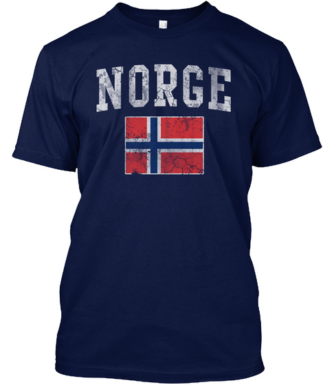 Norge Navy T-Shirt Front