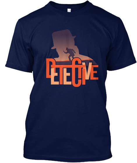 Detective Navy T-Shirt Front