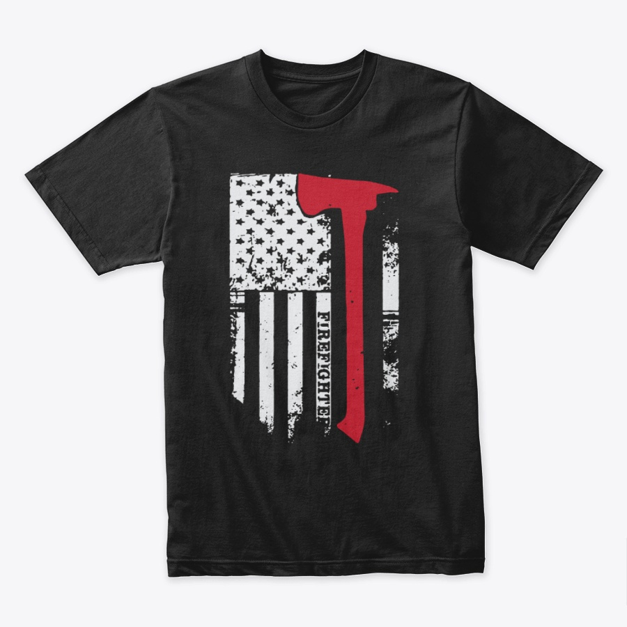 Thin Red Line - Firefighter American Unisex Tshirt