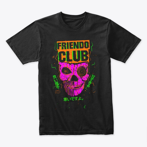 Friendo Club Fall 2020  Black T-Shirt Front