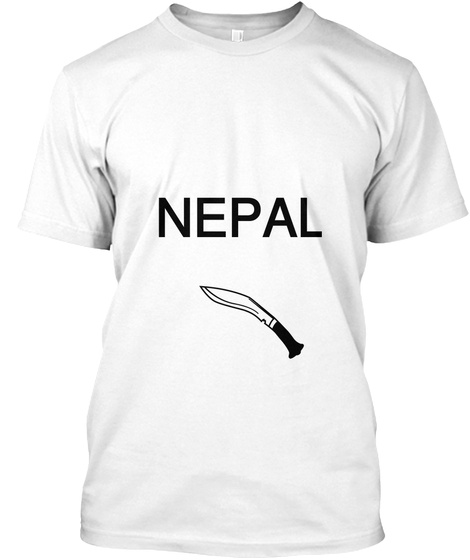 Nepal White T-Shirt Front