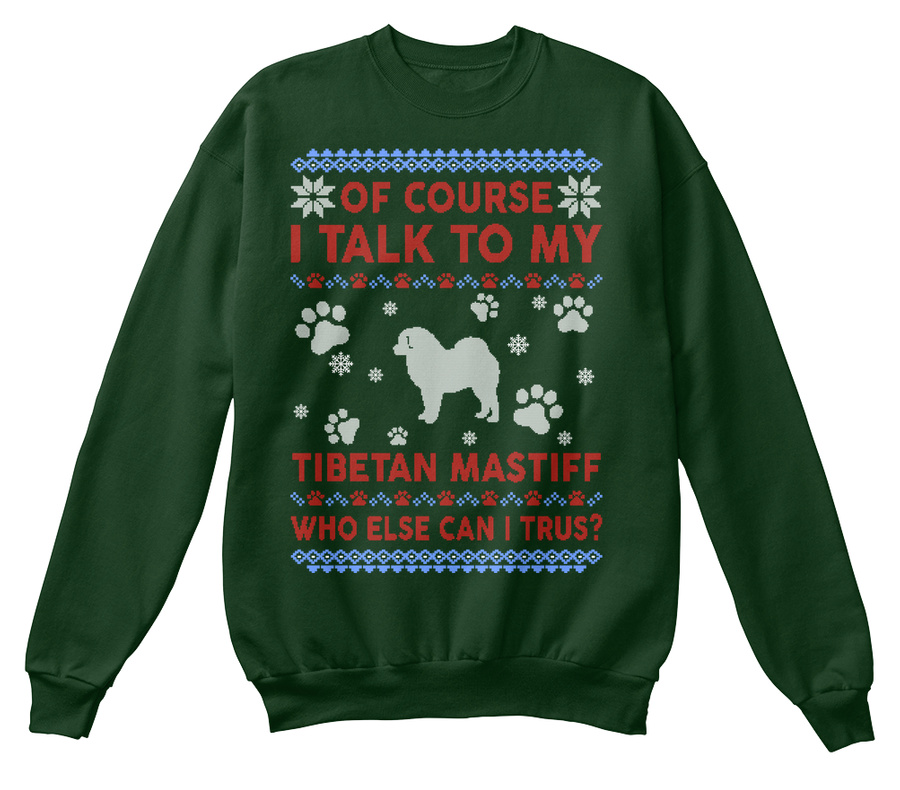 I Talk To My Tibetan Mastiff Christmas G Unisex Tshirt