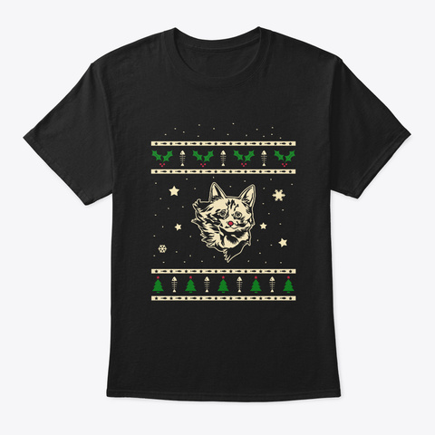 Christmas Tortoiseshell Gift Black T-Shirt Front