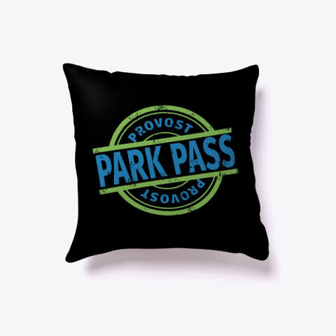 Provost Park Pass Pillow Black Kaos Front