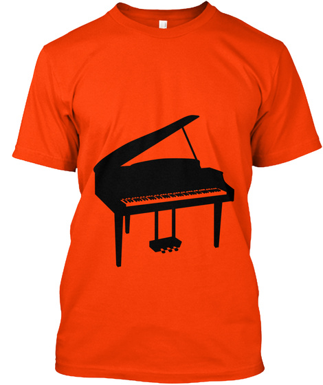 Piano Shop Orange T-Shirt Front