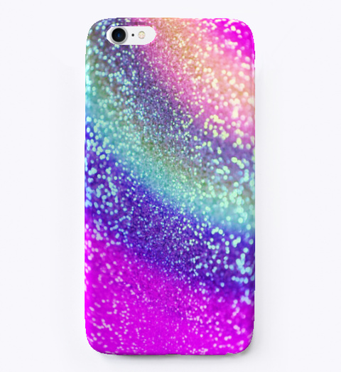 Colorful Glitter I Phone Case Standard T-Shirt Front