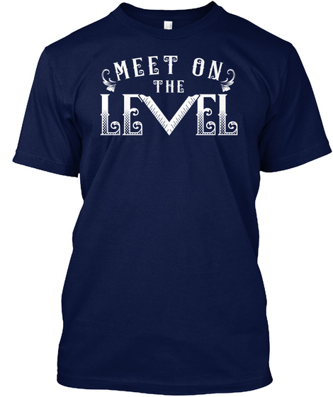 Meet On The Level Navy T-Shirt Front