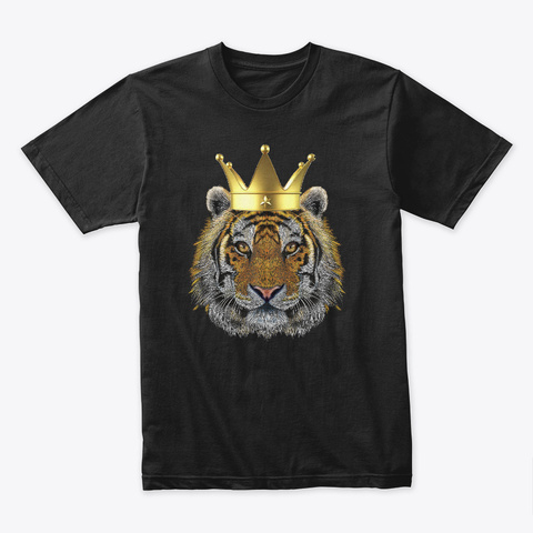 Tiger King Black áo T-Shirt Front