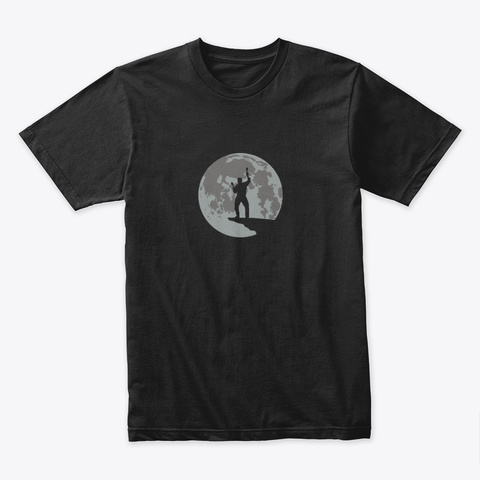 Launch Day Moon 🚀 #Sfsf Black T-Shirt Front