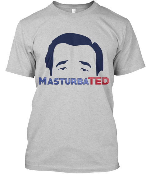 Masturba Ted Light Steel T-Shirt Front