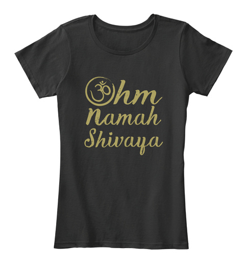 Ohm Namah Shivaya Black T-Shirt Front