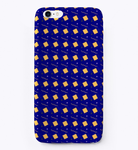 Square Iphone Cases Deep Navy T-Shirt Front