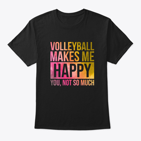 Volleyball Mvygg Black T-Shirt Front
