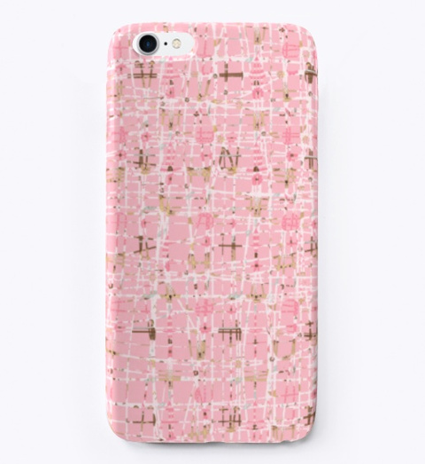 Valentines Color Iphone Cover Design Pink T-Shirt Front