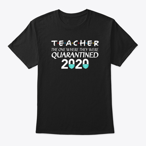 Qyarantind Teacher Tshirt Black Kaos Front