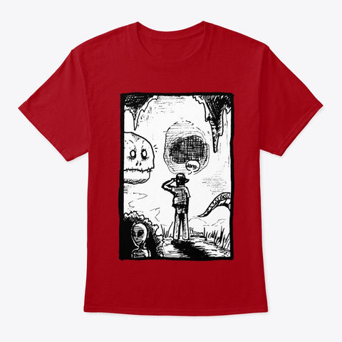 "The Old Serpent" Deep Red T-Shirt Front
