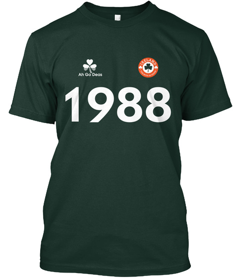 Germany '88 Forest Green T-Shirt Front