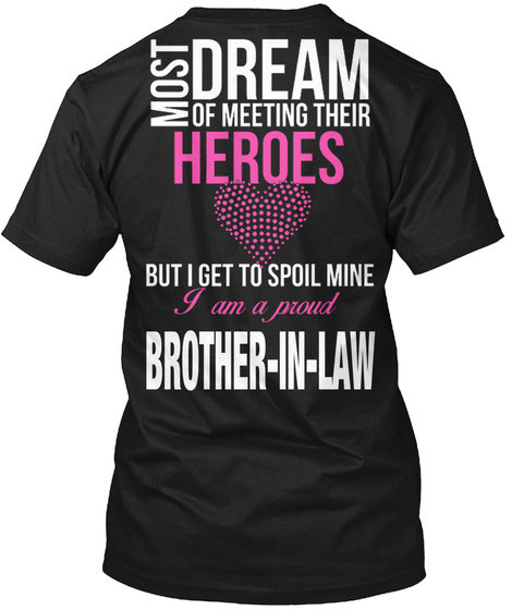 Brother In Law Black T-Shirt Back