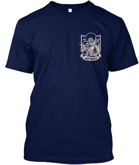 Infidel Navy T-Shirt Front