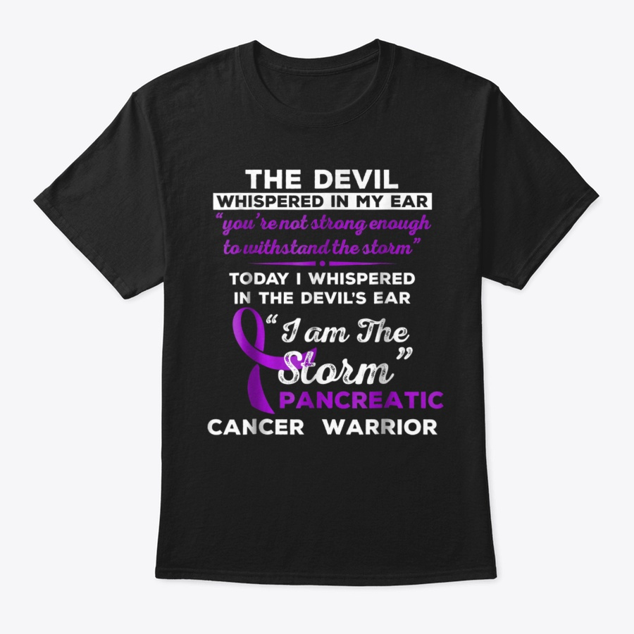 I Am the Storm Pancreatic Cancer Warrior Unisex Tshirt