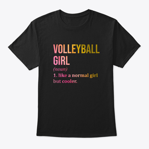 Volleyball Cgy5s Black T-Shirt Front