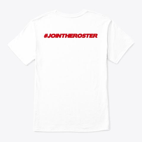 The Ringside Roster Official Merchandise White T-Shirt Back