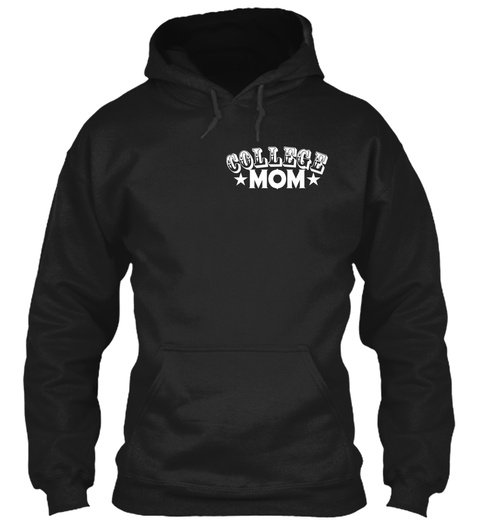 College Mom Black T-Shirt Front