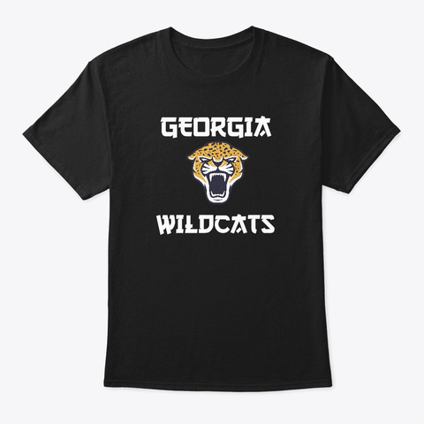 Georgia Wildcats Black T-Shirt Front