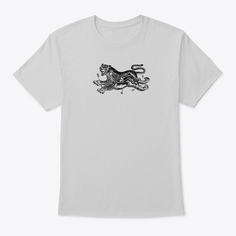 Tiger Skull Light Steel T-Shirt Front
