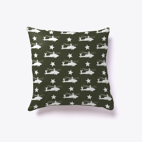 Apache Attack Helicopter Pattern White Kaos Front