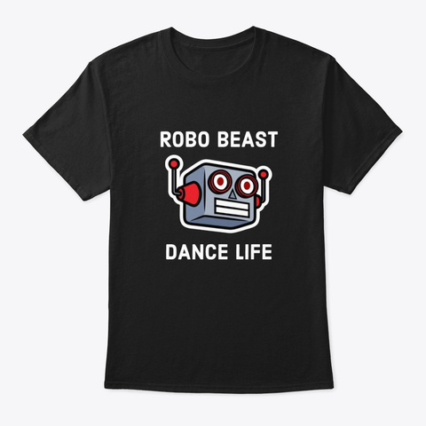 Robo Beast Classic Tee (Daveyboy) Black Camiseta Front