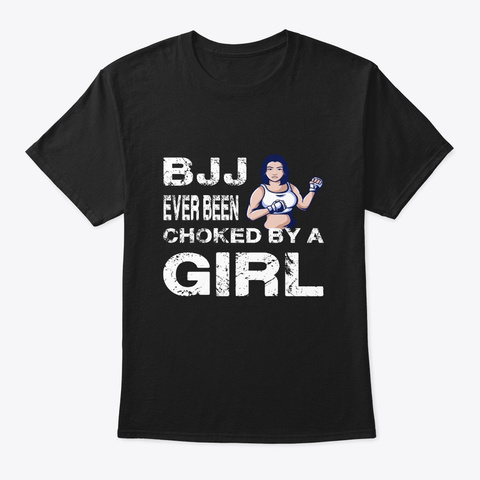 Bbj Jiu Jitsu Girl Mma Women Training Ma Black T-Shirt Front