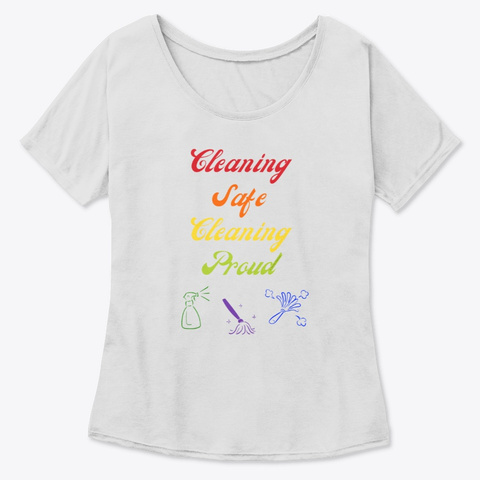 Cleaning Safe Cleaning Proud Gifts Athletic Heather T-Shirt Front