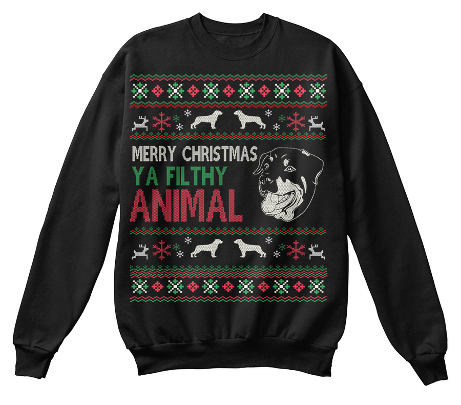 Rottweiler ugly Christmas Sweatshirt Unisex Tshirt