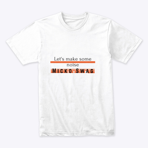 Micko Swag Official Merchandise White T-Shirt Front