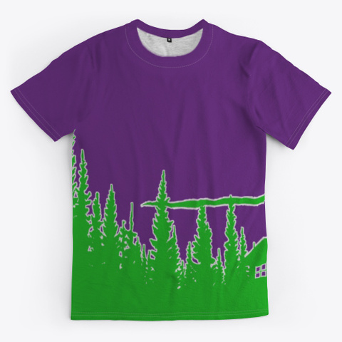 Lakeside Tee Purple T-Shirt Front