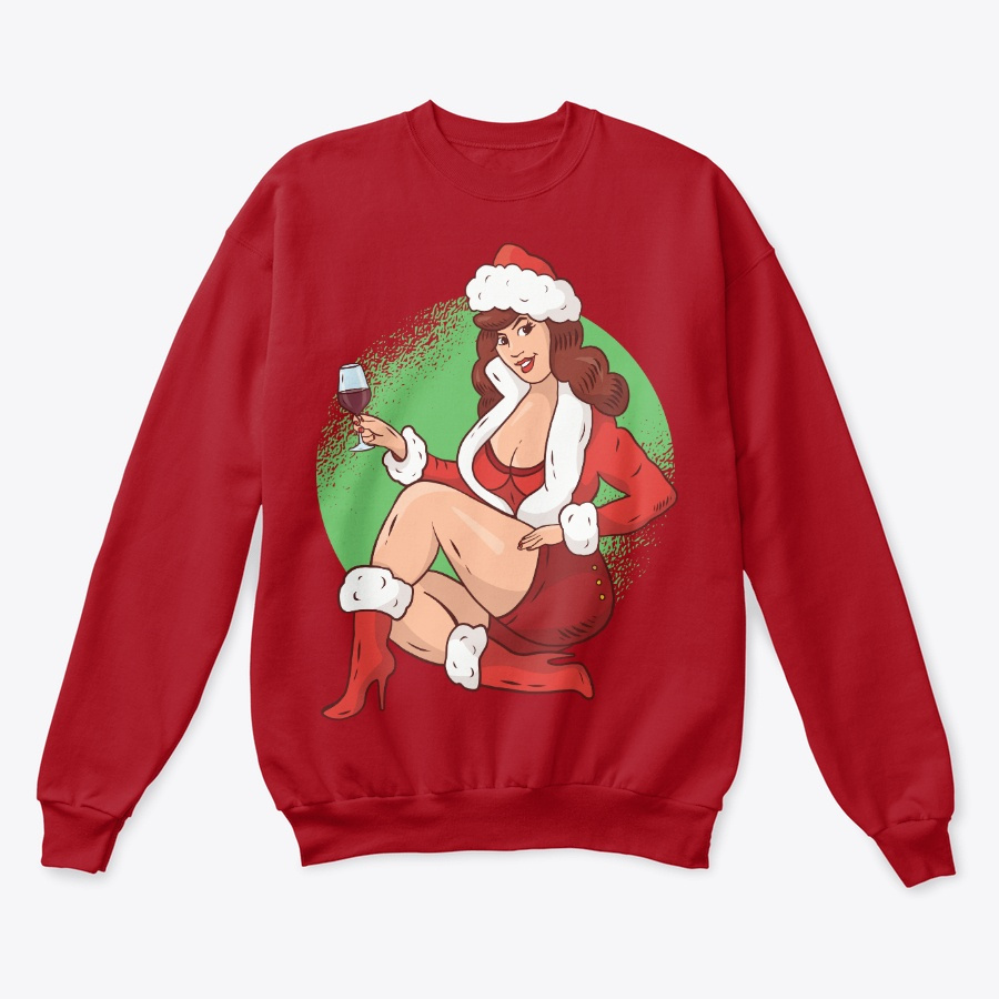 Christmas Pin Up Girl Unisex Tshirt